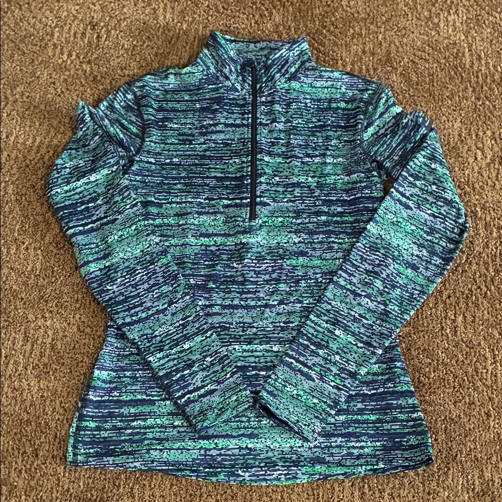 Nike Blue and Green Women's Jacket